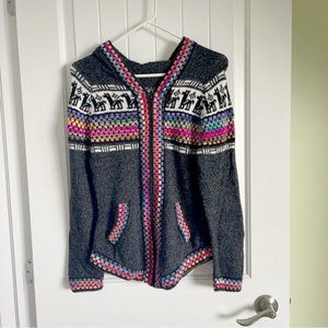 Peruvian Alpaca Women's Hooded Sweater